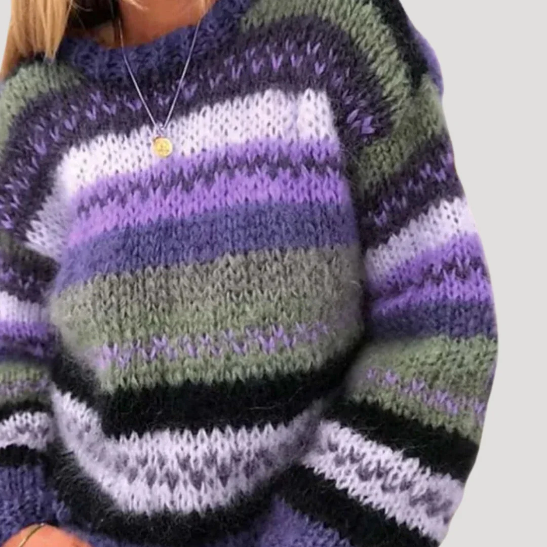 Alanna - Oversize’owy dzianinowy damski sweter – zimowy - Image 2
