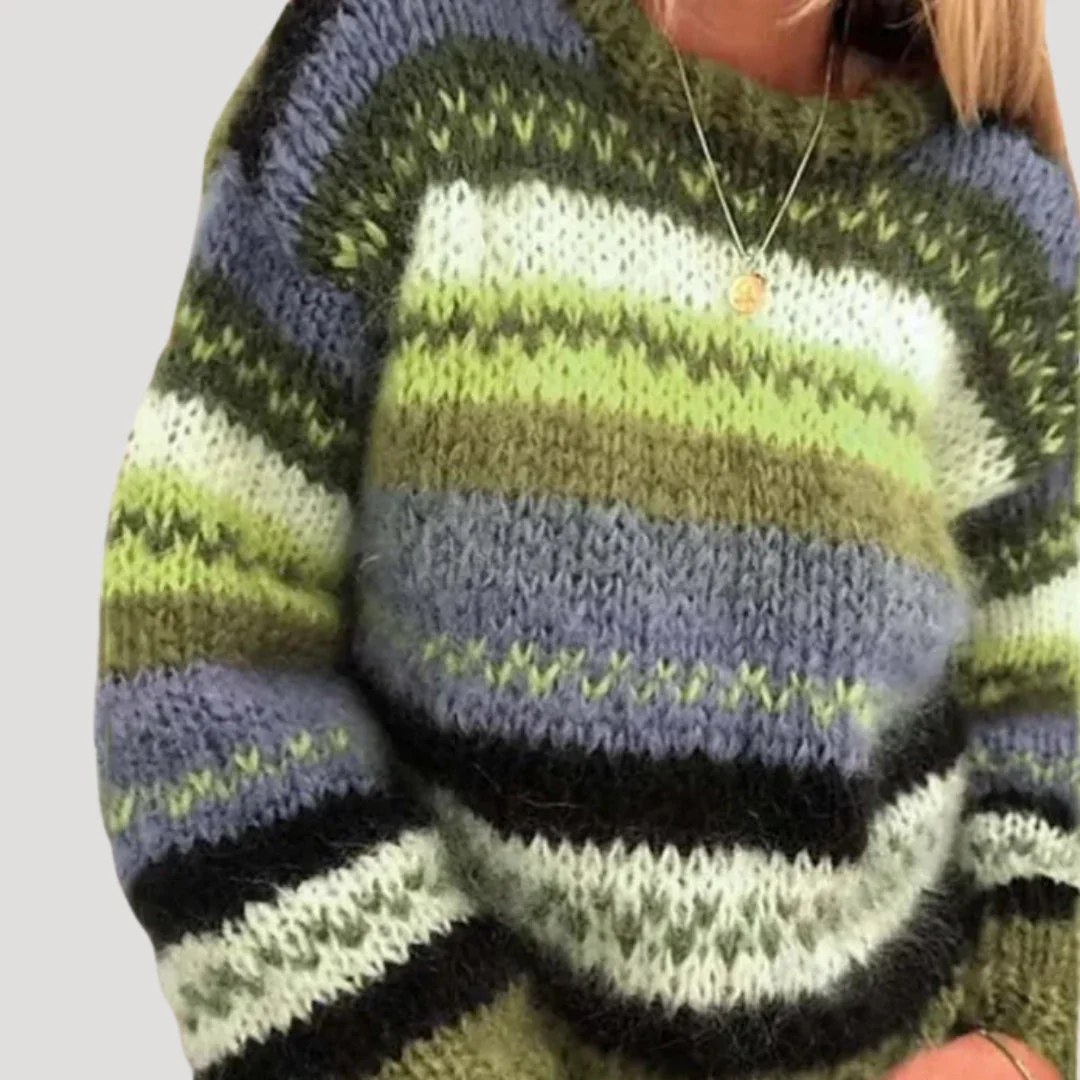 Alanna - Oversize’owy dzianinowy damski sweter – zimowy - Image 4