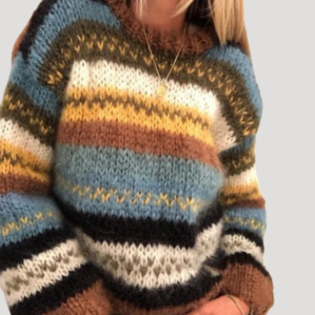 Alanna - Oversize’owy dzianinowy damski sweter – zimowy - Image 5
