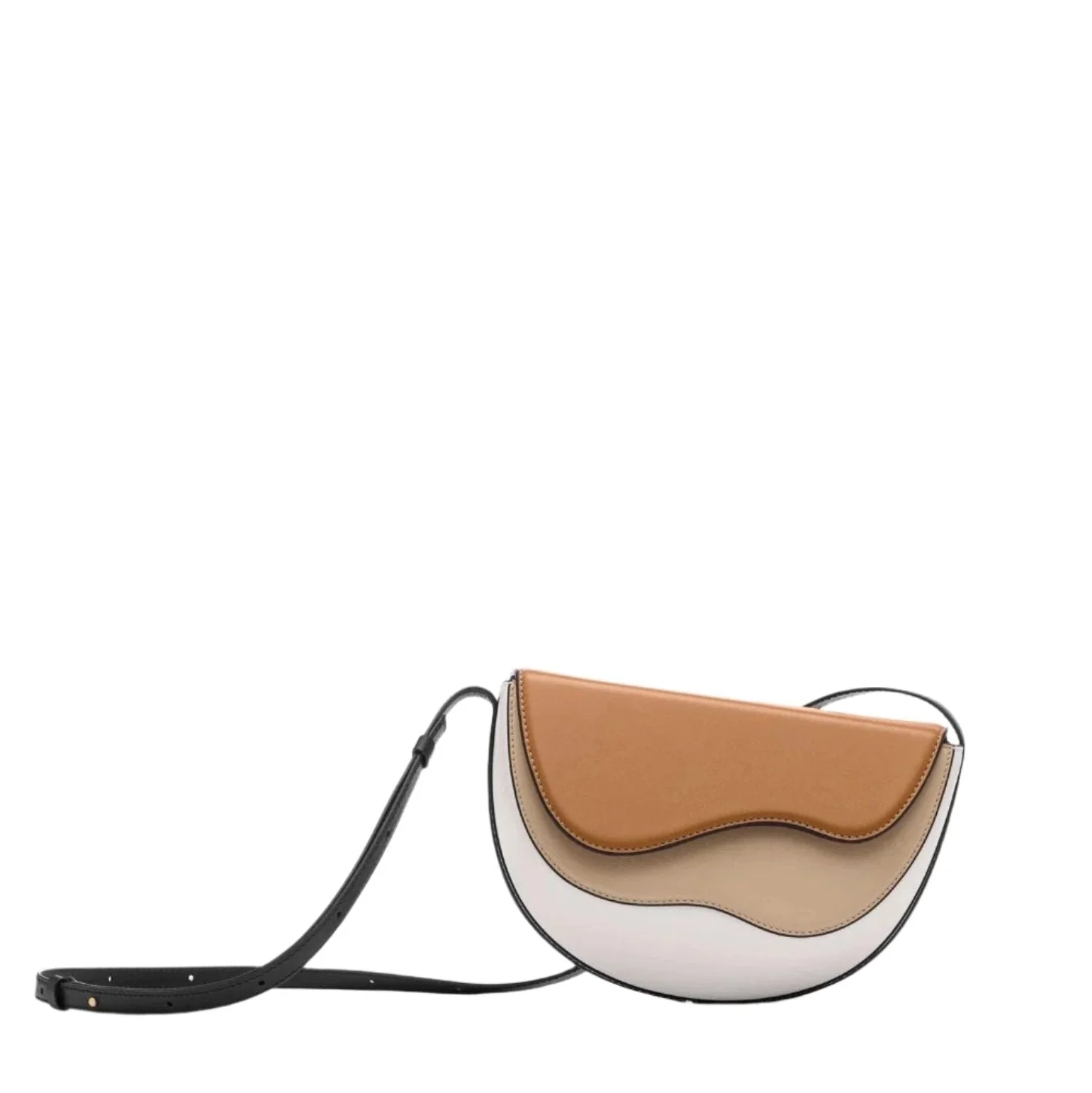 Antonia | Elegancka torebka damska na ramię, miękka struktura, regulowany pasek, klasyczny fason saddle - Image 2