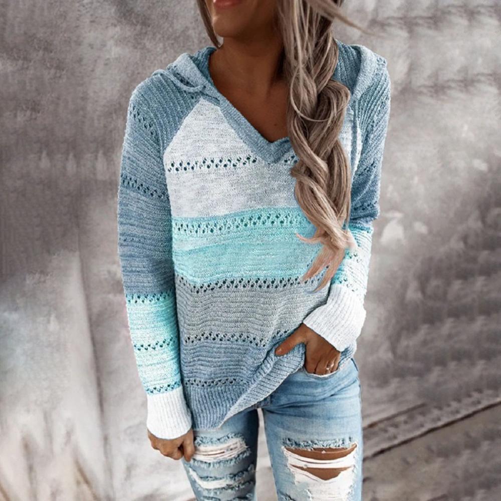 Aveline - Damski Sweter z Kapturem w Stylu Boho - Image 2