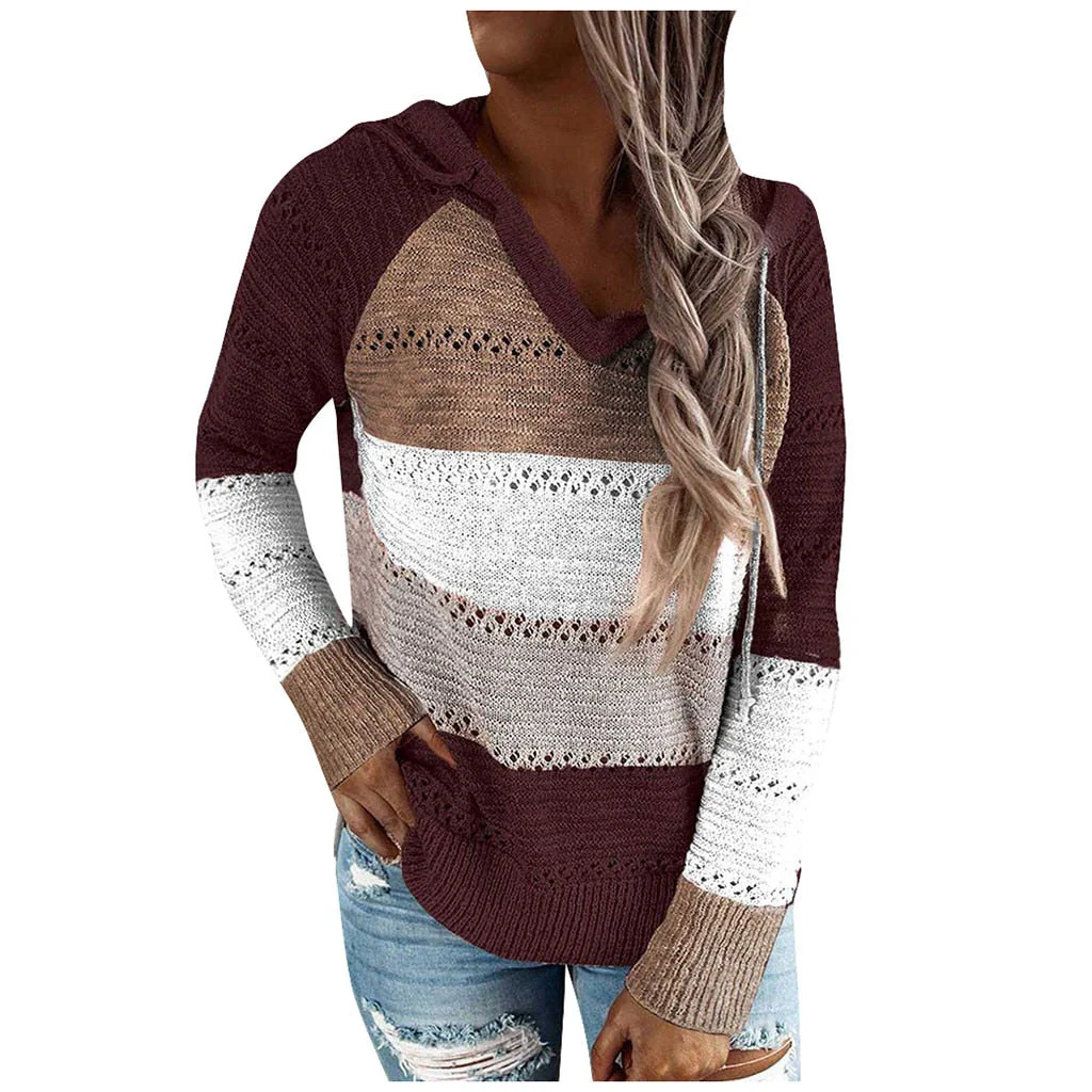 Aveline - Damski Sweter z Kapturem w Stylu Boho - Image 8