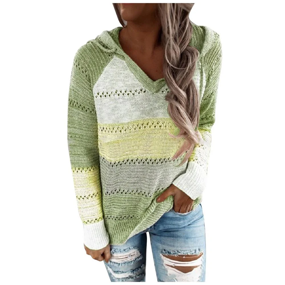 Aveline - Damski Sweter z Kapturem w Stylu Boho - Image 9