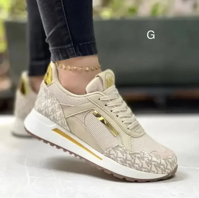 Aveline - Damskie sneakersy na platformie z eleganckimi detalami - Image 2