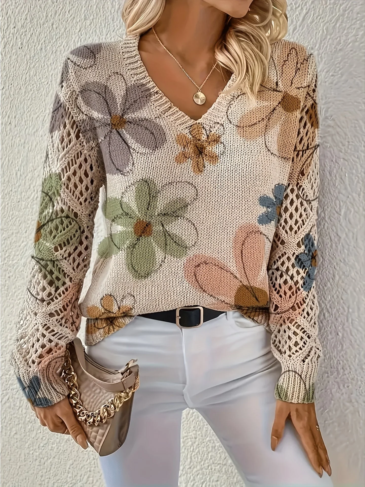 Berenice - Stylowy sweter z kwiatowym wzorem dla kobiet - Image 4