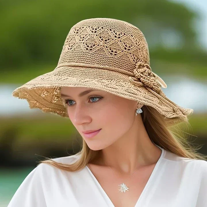 Berenice | Kapelusz damski z koronką elegancki lekki letni stylowy - Image 3