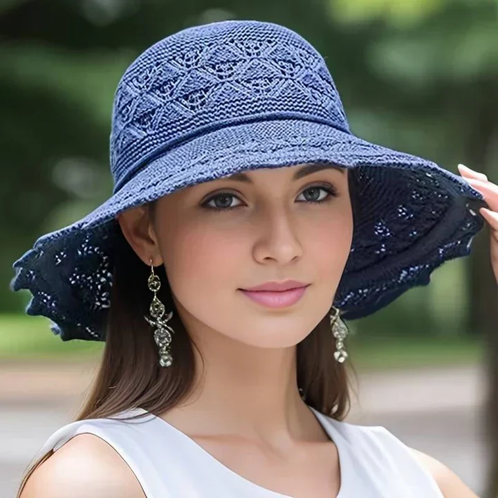 Berenice | Kapelusz damski z koronką elegancki lekki letni stylowy - Image 7