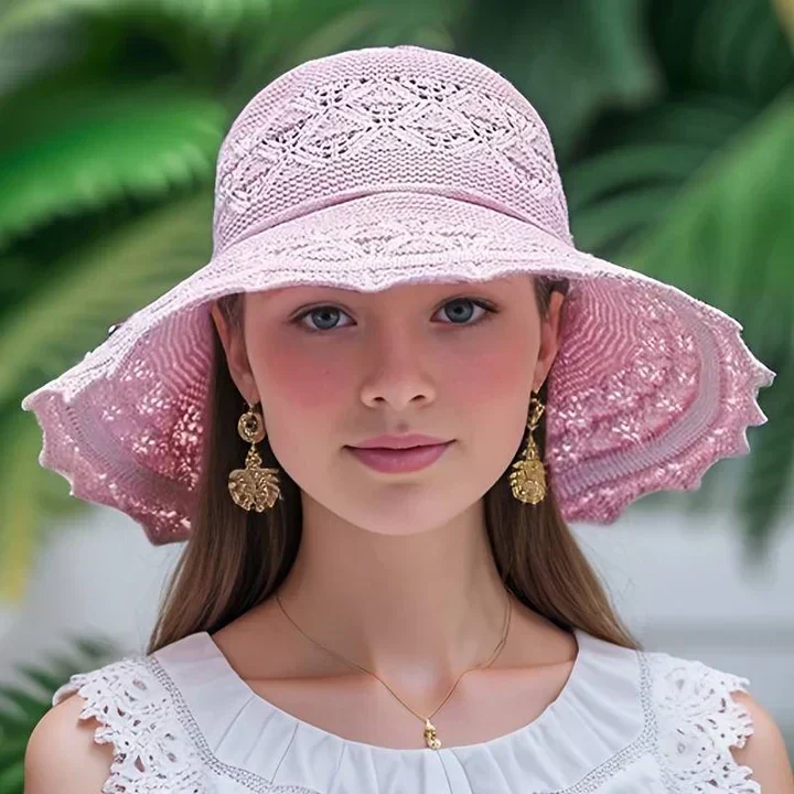 Berenice | Kapelusz damski z koronką elegancki lekki letni stylowy - Image 9
