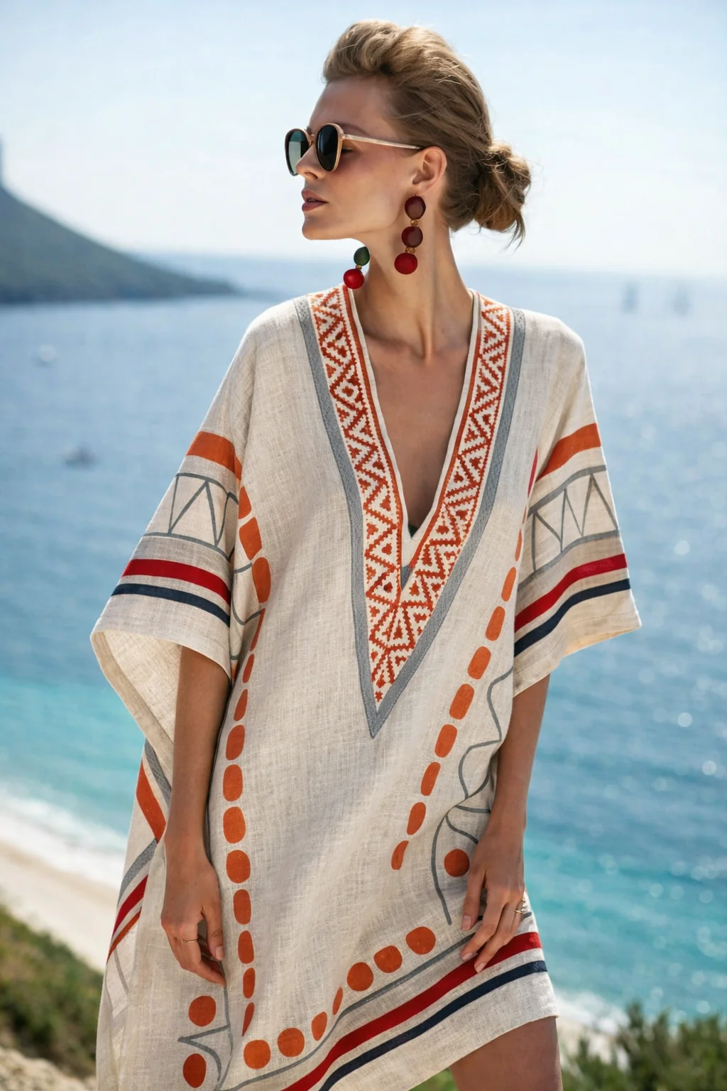 Bianca | Sukienka plażowa FRESH LABEL Maui lekka letnia boho elegancka - Image 4