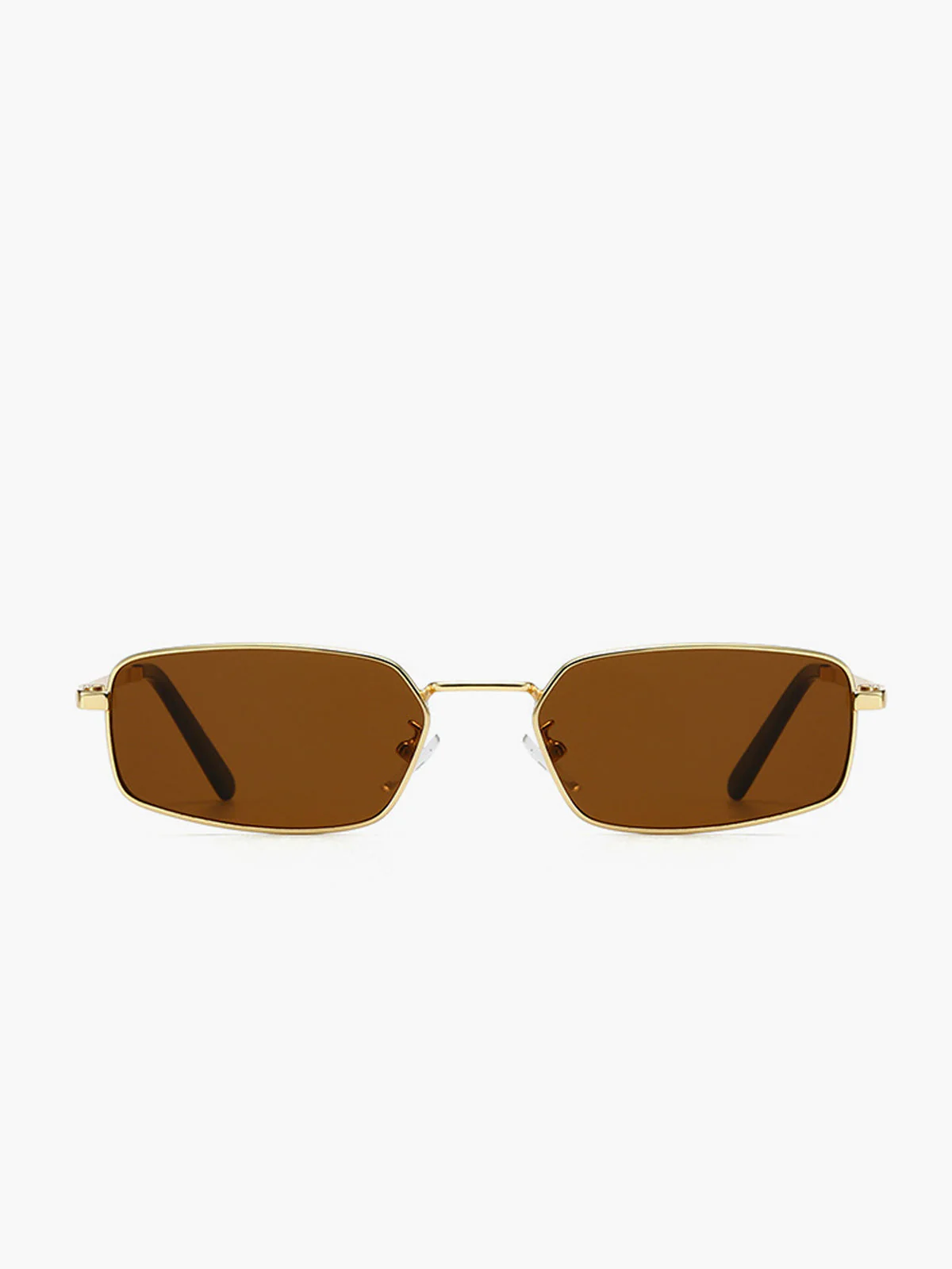 Carol | Okulary przeciwsłoneczne damskie prostokątne złote - Image 3