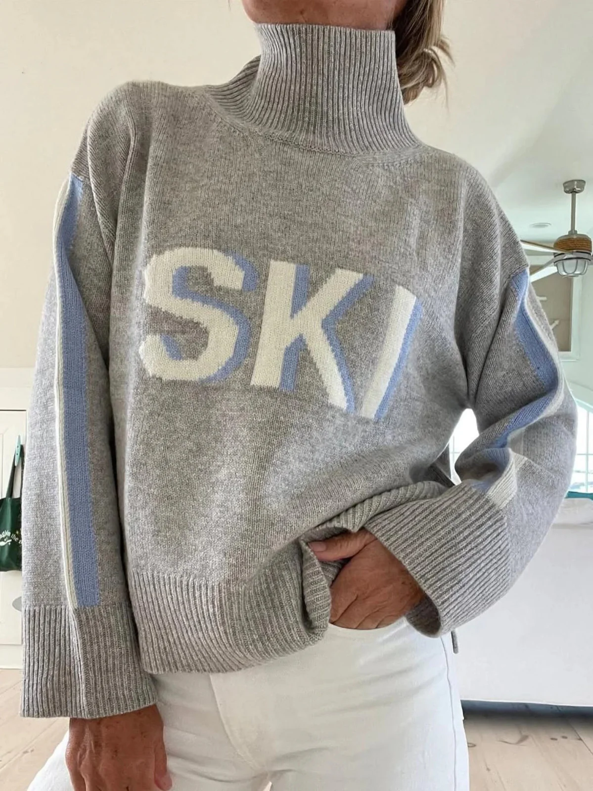 Cassidy | Damski elegancki sweter narciarski w stylu retro