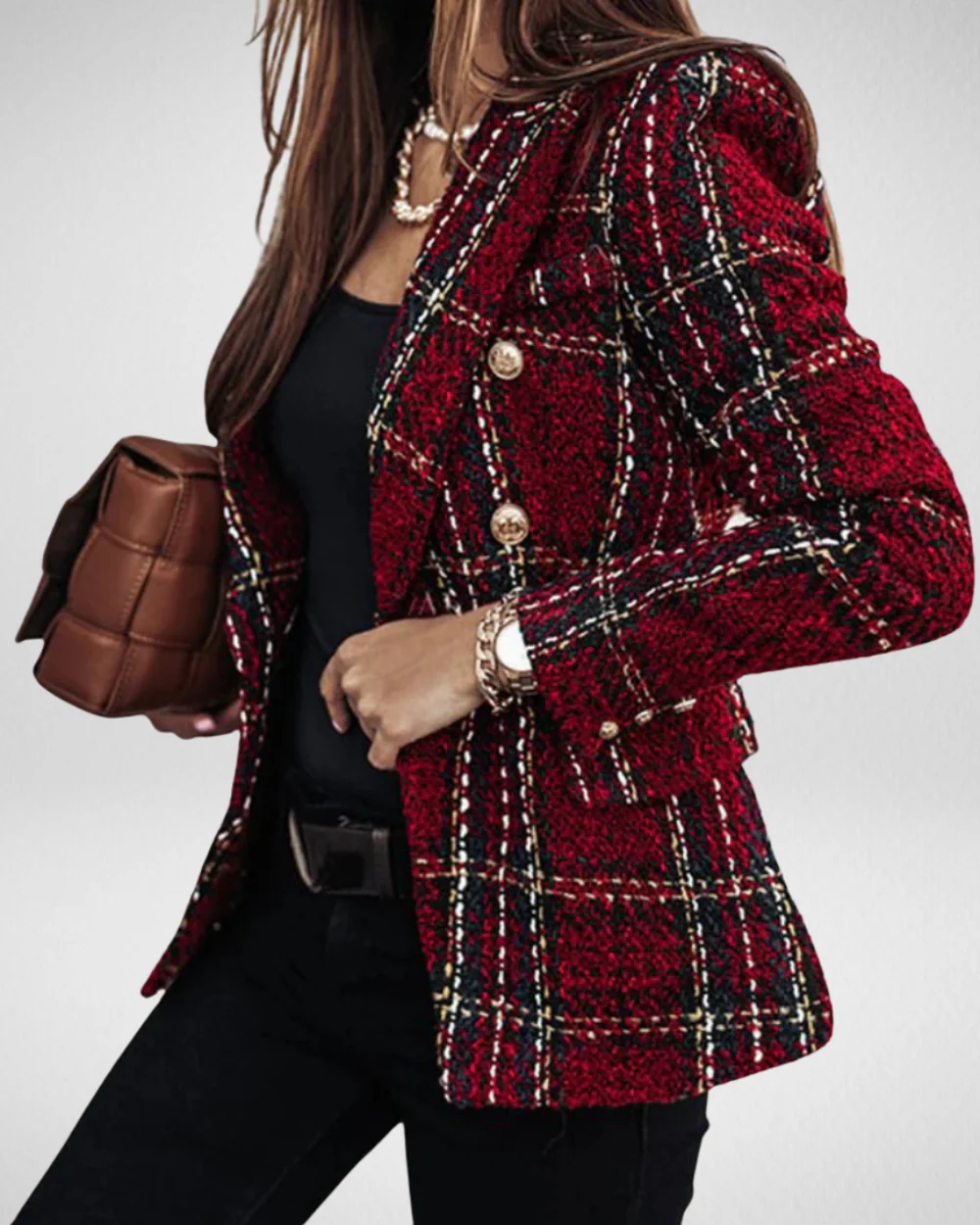 Clara | Stylowa damska marynarka w kratę - Image 4