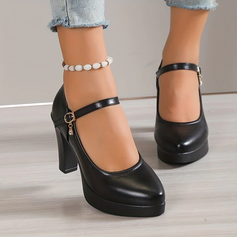 Dalia - Buty damska na platformie | Pasek w stylu Mary Jane - Image 10
