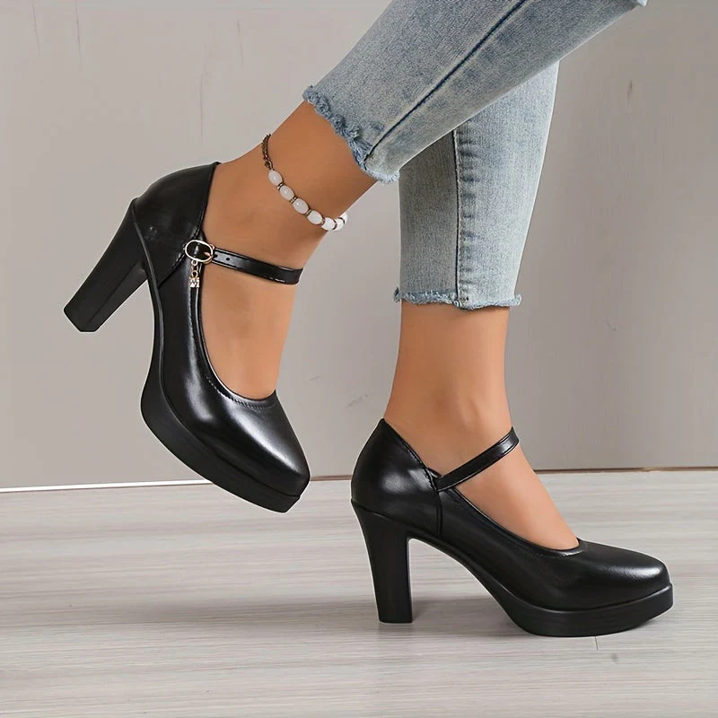 Dalia - Buty damska na platformie | Pasek w stylu Mary Jane - Image 3