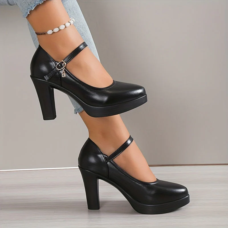 Dalia - Buty damska na platformie | Pasek w stylu Mary Jane - Image 8