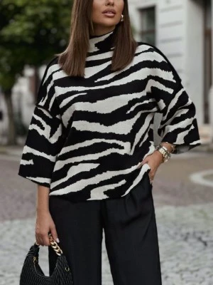 Dana | Oversizedowy sweter w zebry - Image 9