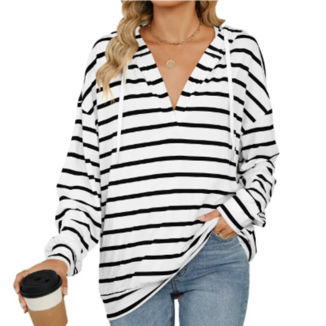 Deborah - Bluza w Luźnym Kroju – Casualowa Bluza z Długim Rękawem - Image 3