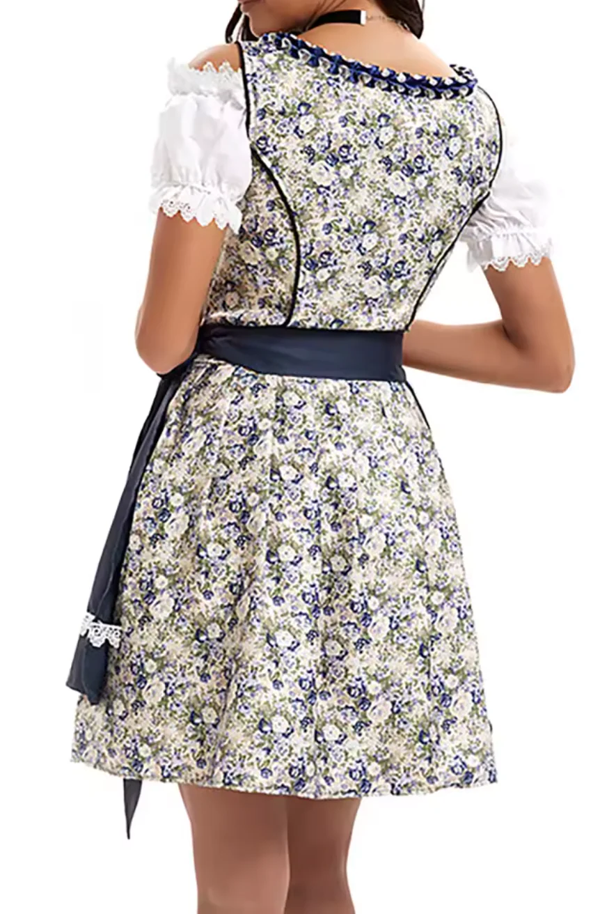 Denise - Elegancka sukienka Dirndl z fartuszkiem na Oktoberfest dla kobiet - Image 2