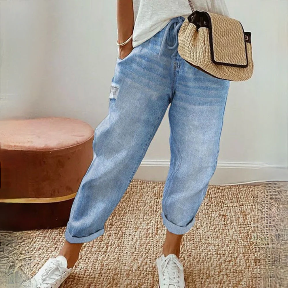 Ellis | Spodnie damskie o luźnym kroju w stylu boho