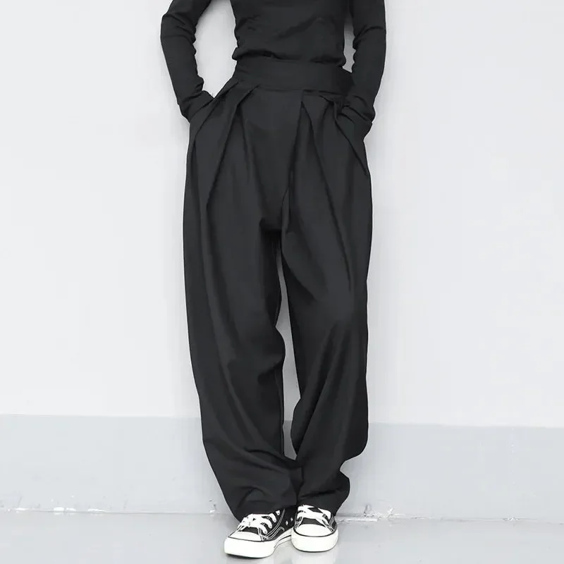 Eloise - Damskie spodnie garniturowe oversize z zapięciem na rzep - Image 2