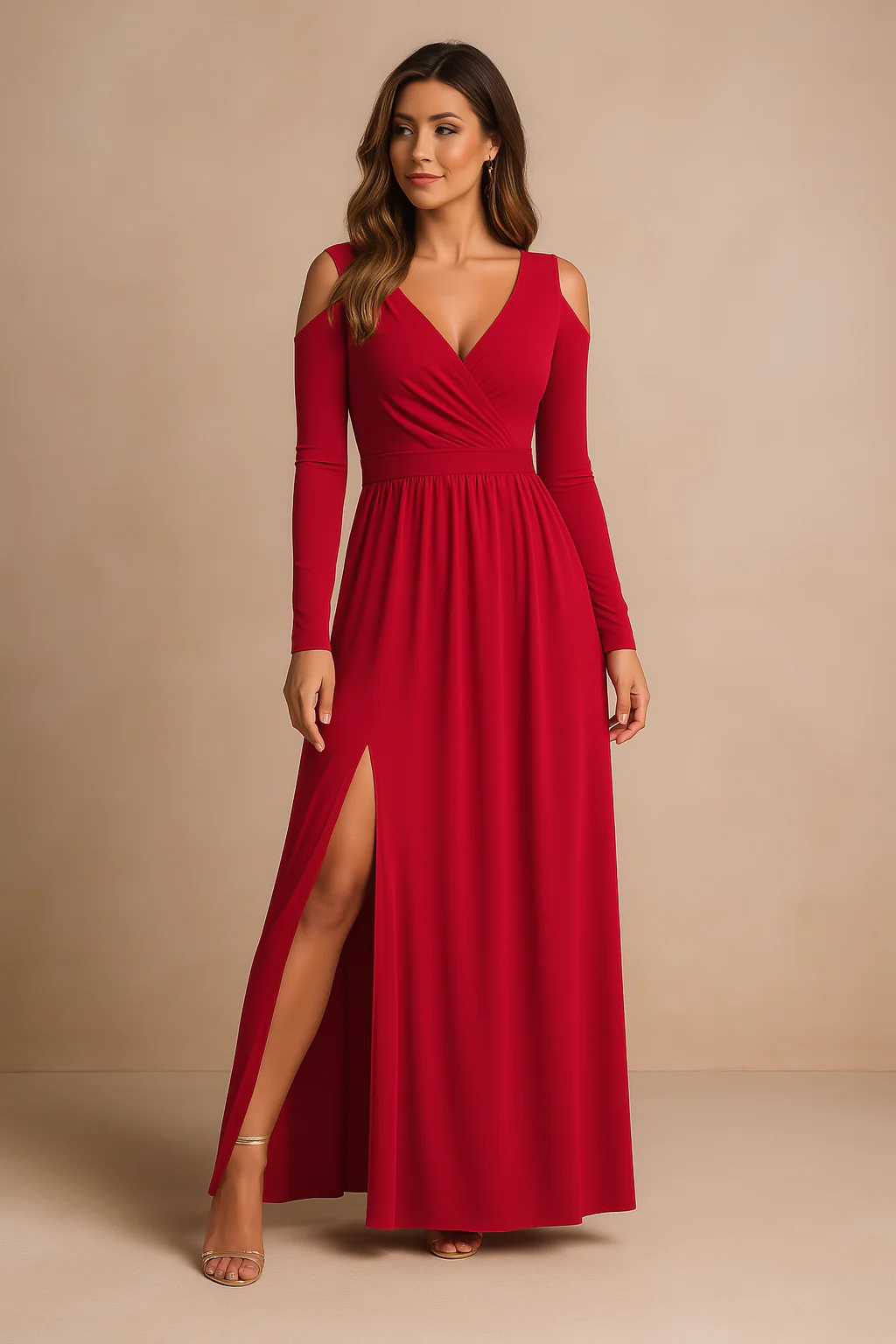 Elora | Stylowa i elegancka sukienka maxi z miękkim fasonem - Image 3
