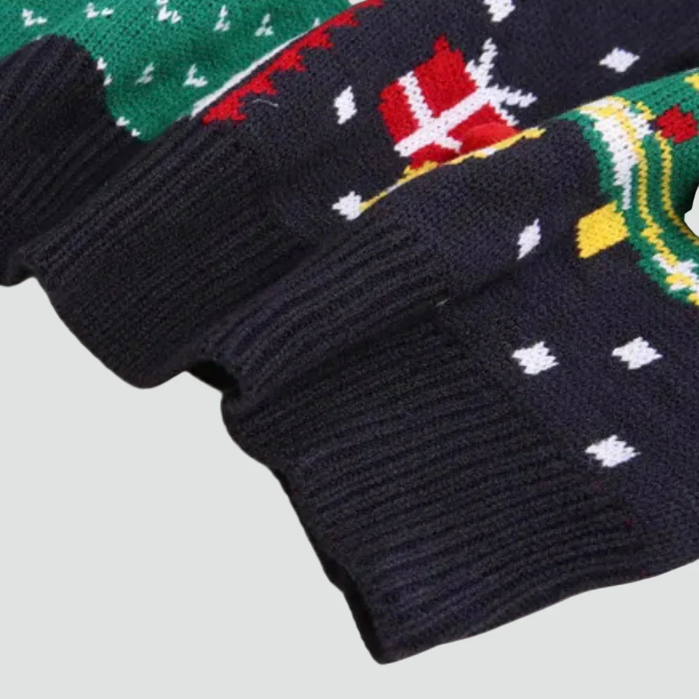 Emilia - Świąteczny sweter damski ciepły dzianinowy z okrągłym dekoltem - Image 5