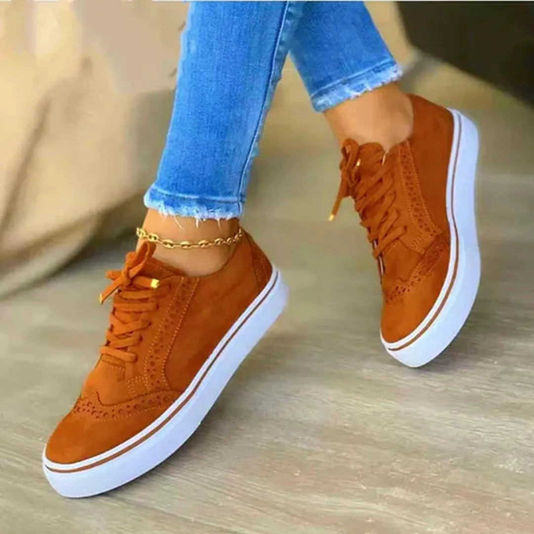 Fleur - Damskie sneakersy ze sznurowaniem – casualowy styl - Image 2