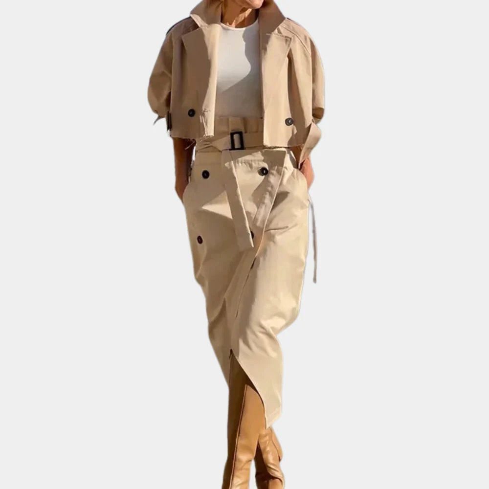 Francine - Ponadczasowy Styl Trencza – Stylowy i Funkcjonalny - Image 3