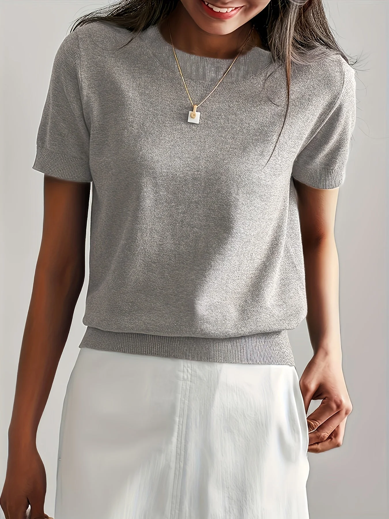 Ginny – sweter z dzianiny w stylu casual chic dla nowoczesnych kobiet – na każdą porę roku - Image 2