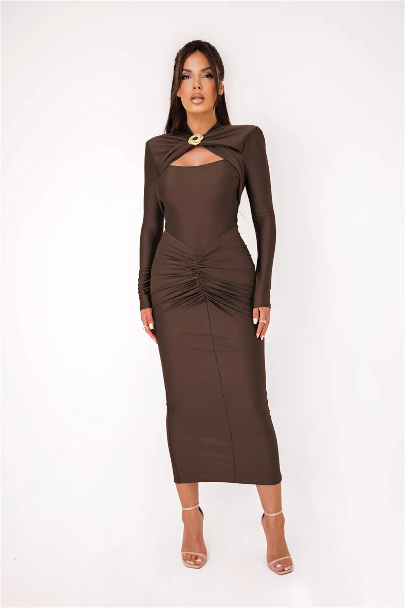 Glenna | Sukienka midi FRESH LABEL Aiaccia elegancka casualowa - Image 3