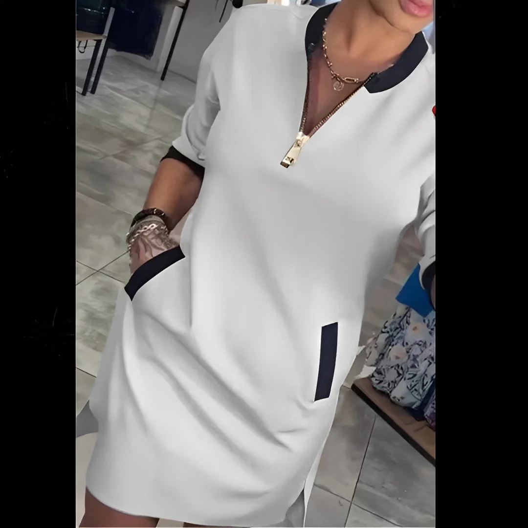 Karlee - Elegancka sukienka z długimi rękawami dla kobiet - Image 2