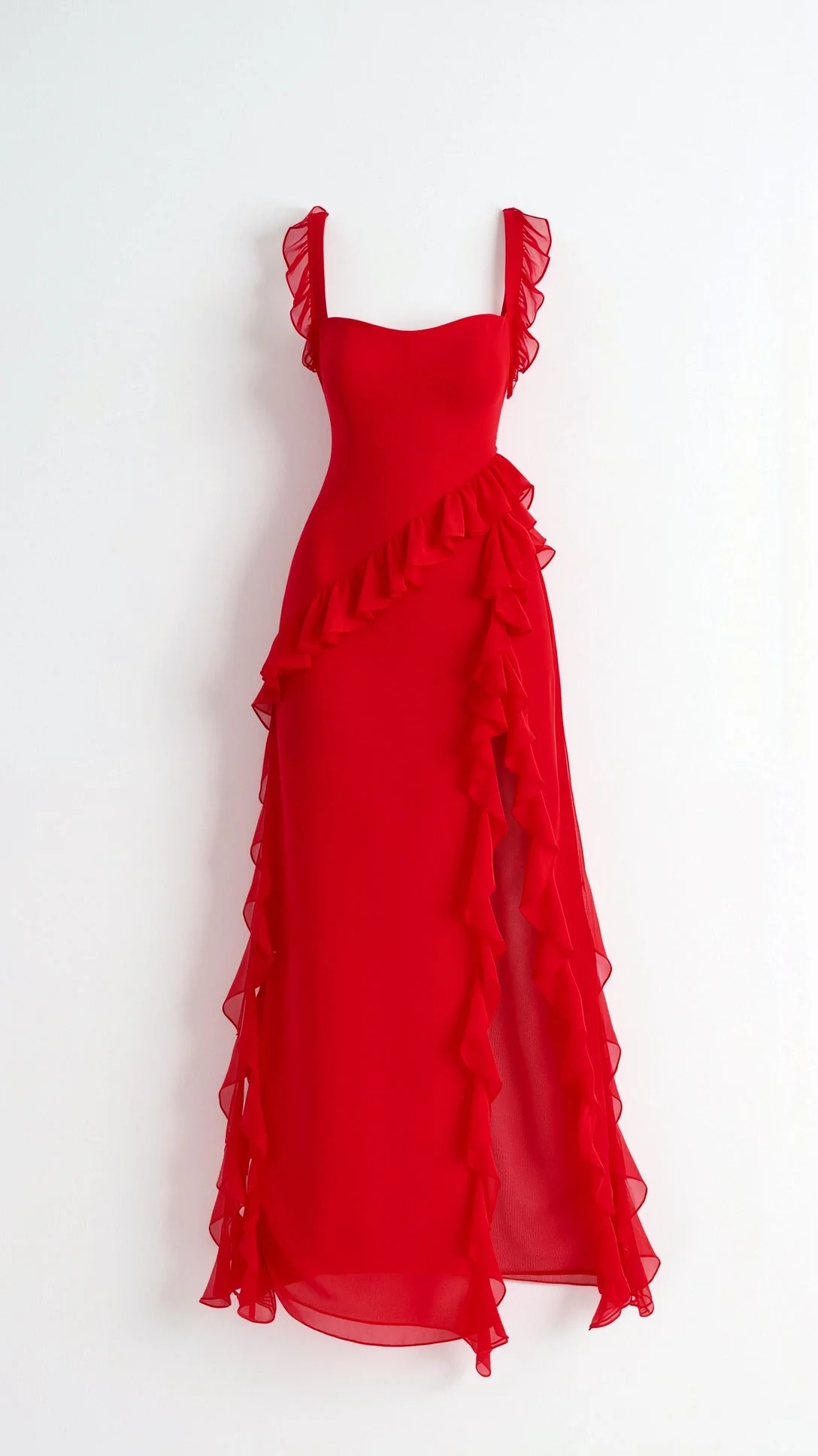 Laura | Elegancka falbankowa sukienka maxi - Image 11
