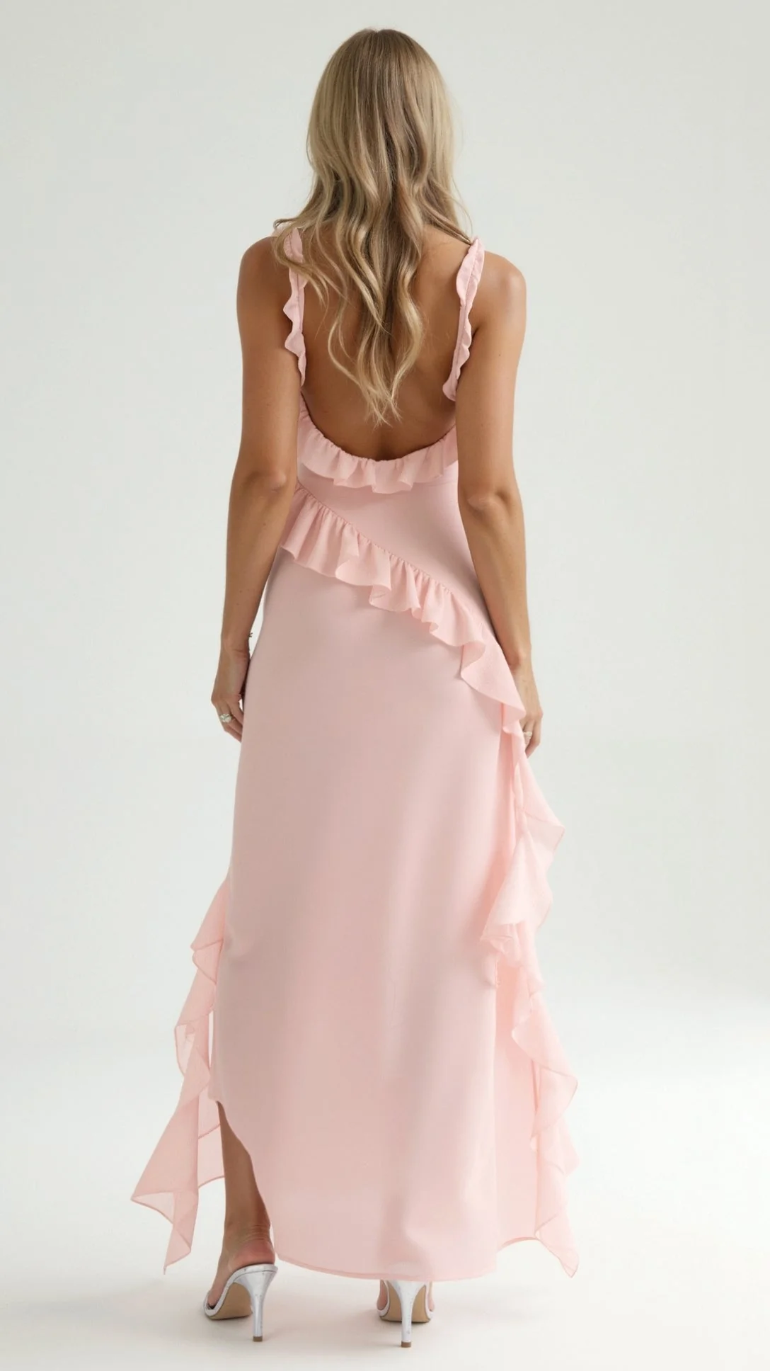 Laura | Elegancka falbankowa sukienka maxi - Image 16