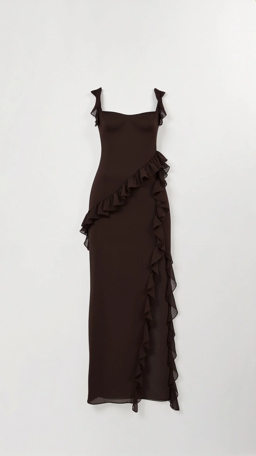 Laura | Elegancka falbankowa sukienka maxi - Image 5