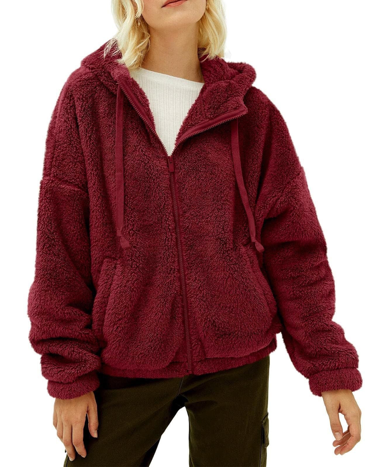 Leisha - Damski miękki polar z kapturem – styl casual - Image 2