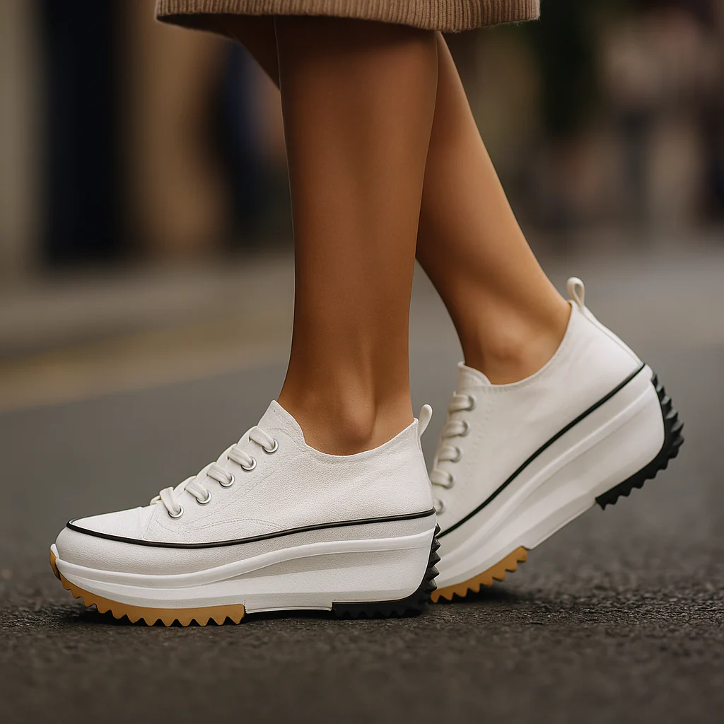 Lena – Damskie sneakersy na masywnej platformie z modnym wzorem - Image 3