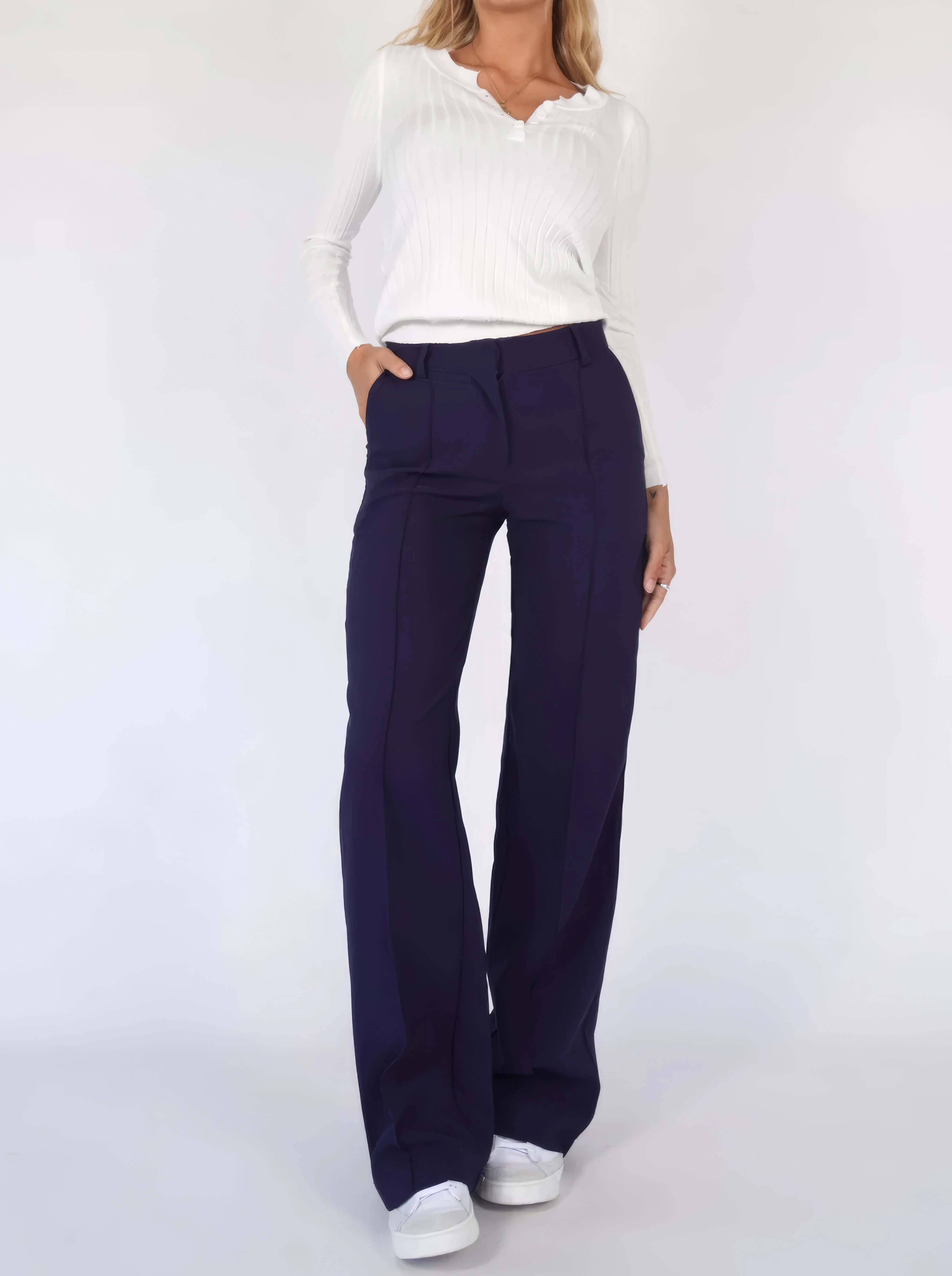 Lena | Eleganckie spodnie damskie z wysokim stanem - Image 17