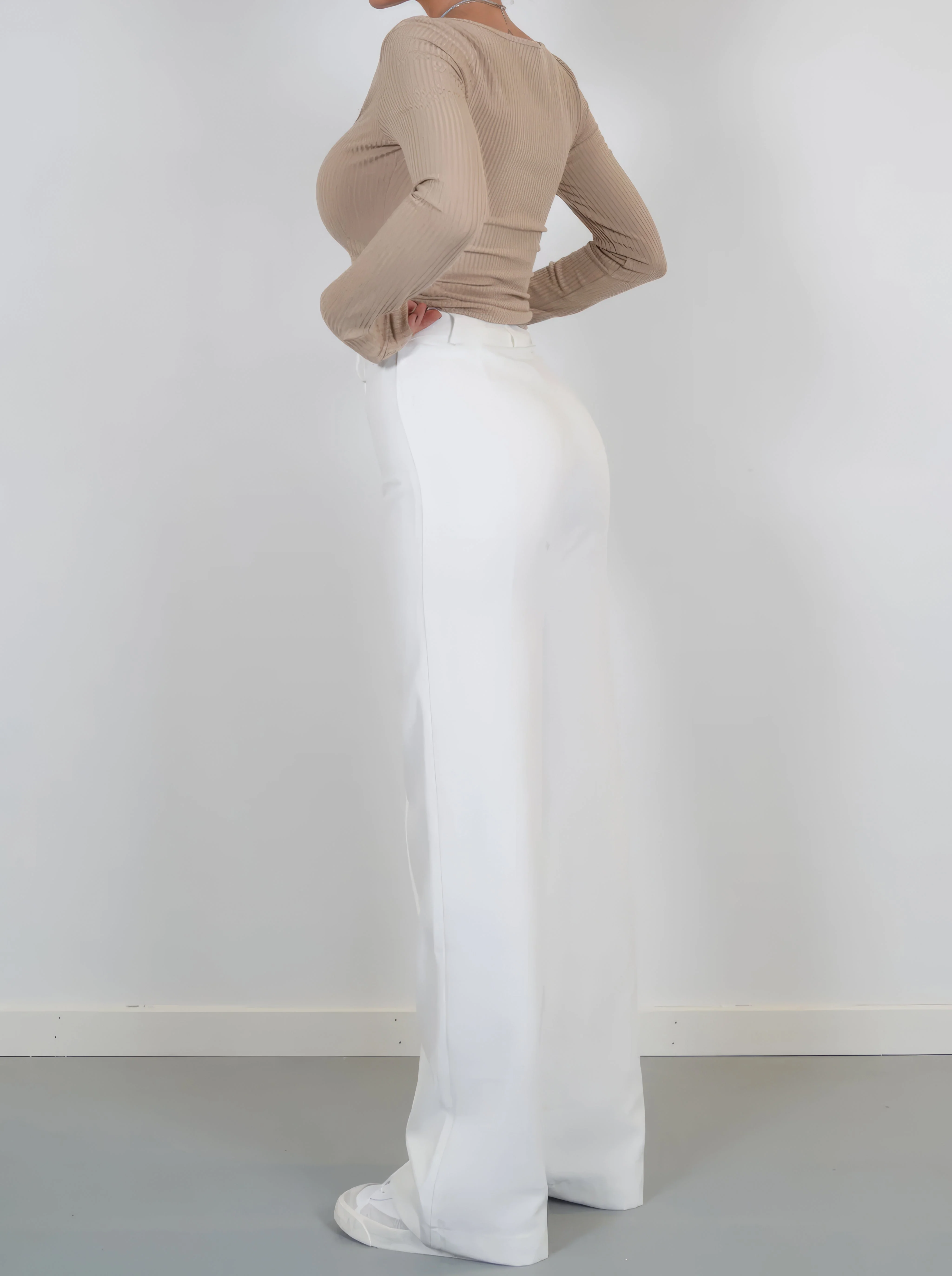 Lena | Eleganckie spodnie damskie z wysokim stanem - Image 3