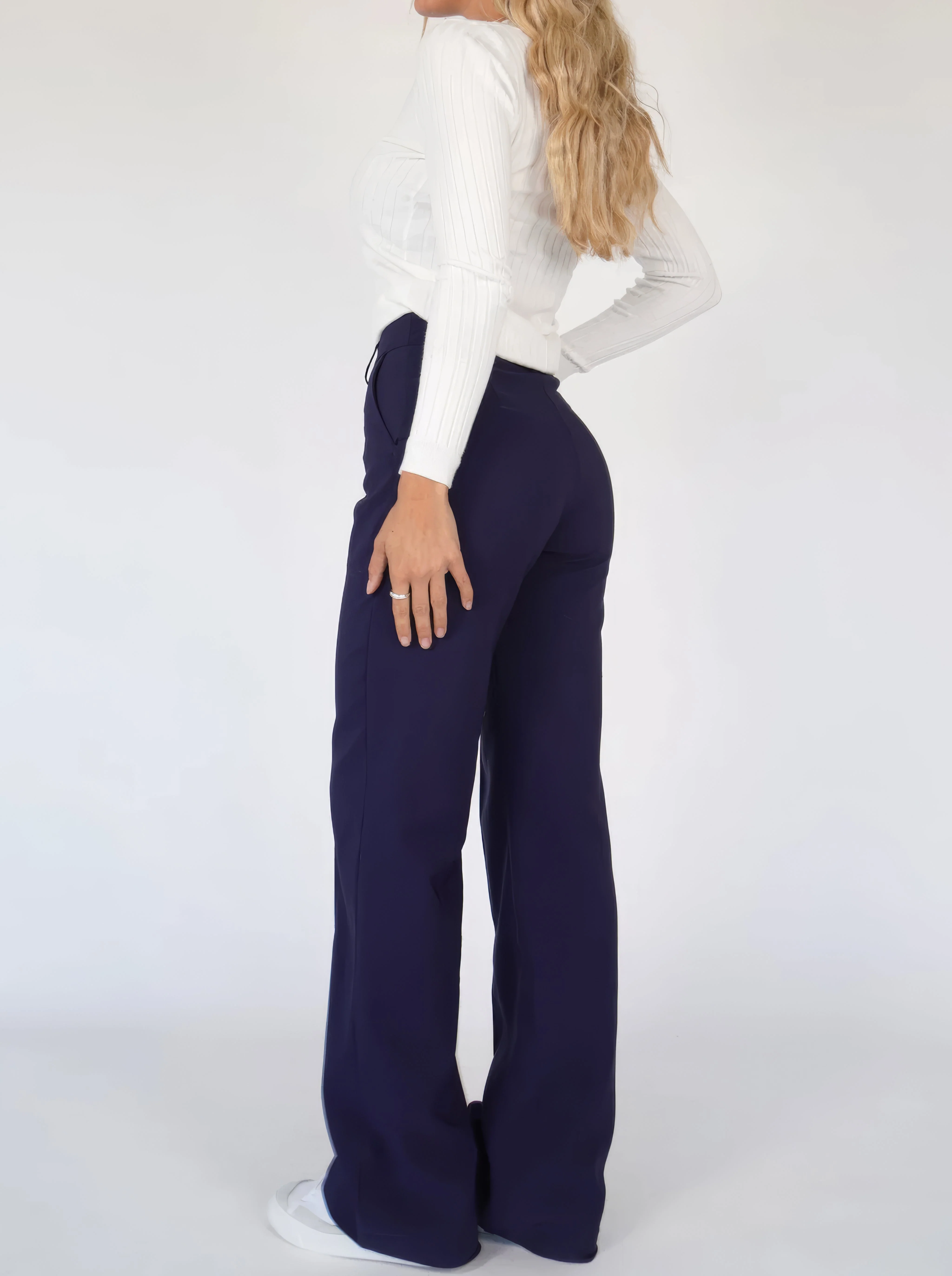 Lena | Eleganckie spodnie damskie z wysokim stanem - Image 6