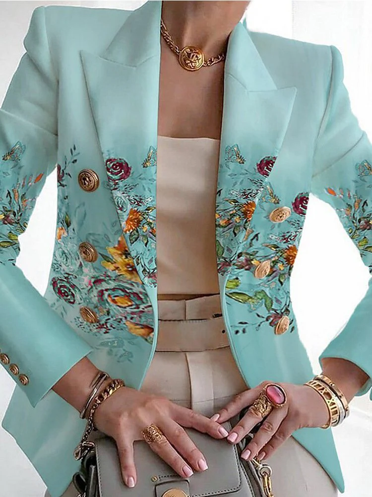 Liora - Damska Marynarka w kwiaty | Nieformalne - Image 7