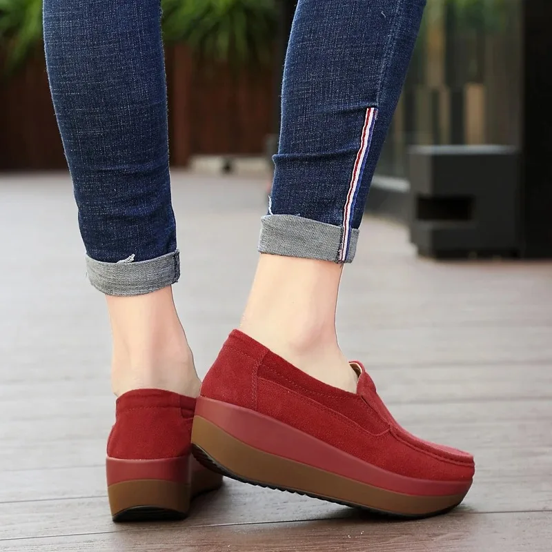 Lunaris - Damskie ortopedyczne buty wsuwane na koturnie – wygodne półbuty z miękką podeszwą - Image 6