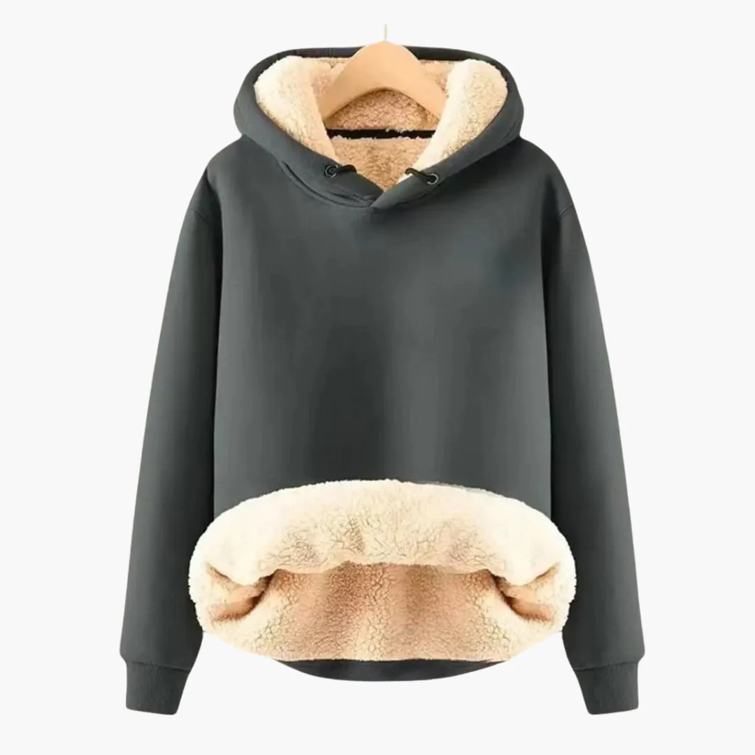 Malwina - Bluza z kapturem dla kobiet z podszewką Sherpa - Image 5