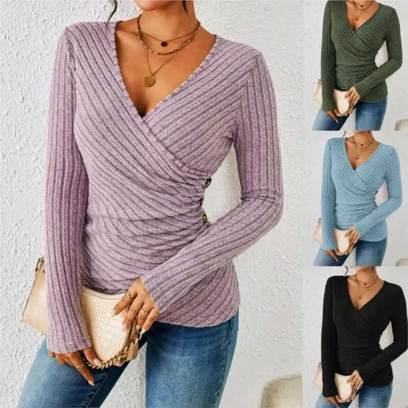 Marvella - Sweter Damski z Dekoltem V | Elegancki Sweterek Damski na Co Dzień - Image 8