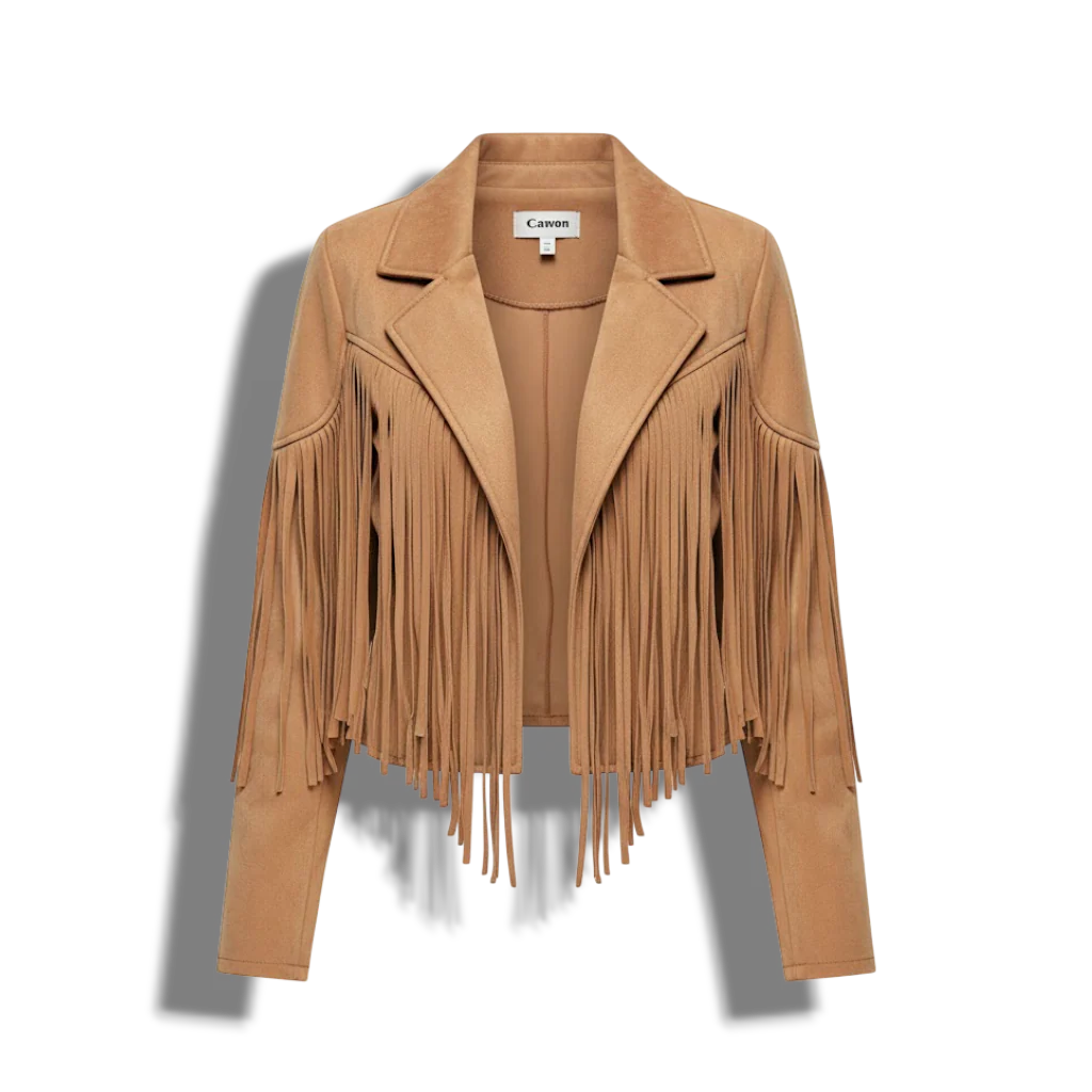 Nicki - Boho Kardigan z Frędzlami – Stylowy Kardigan z Otwartym Przodem - Image 2