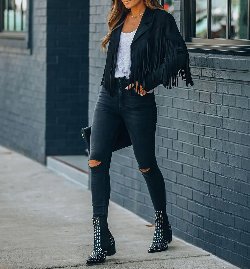 Nicki - Boho Kardigan z Frędzlami – Stylowy Kardigan z Otwartym Przodem - Image 5