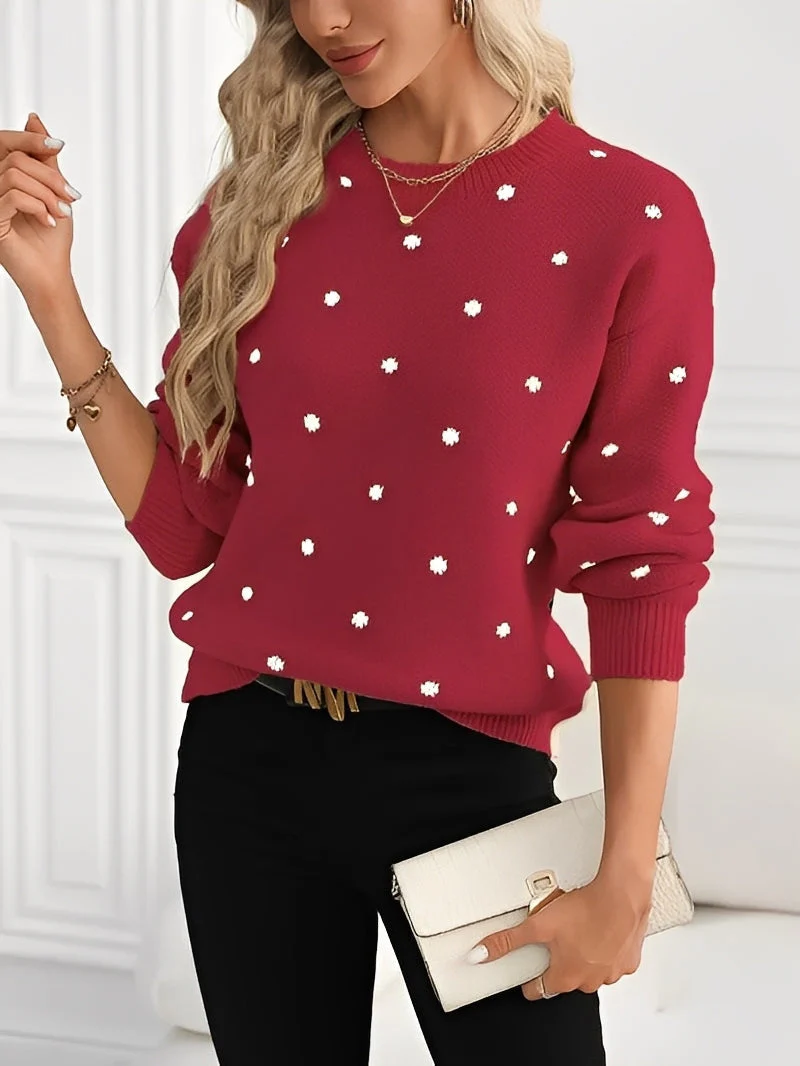 Patrice - Stylowy sweter w kropki dla kobiet - Image 3