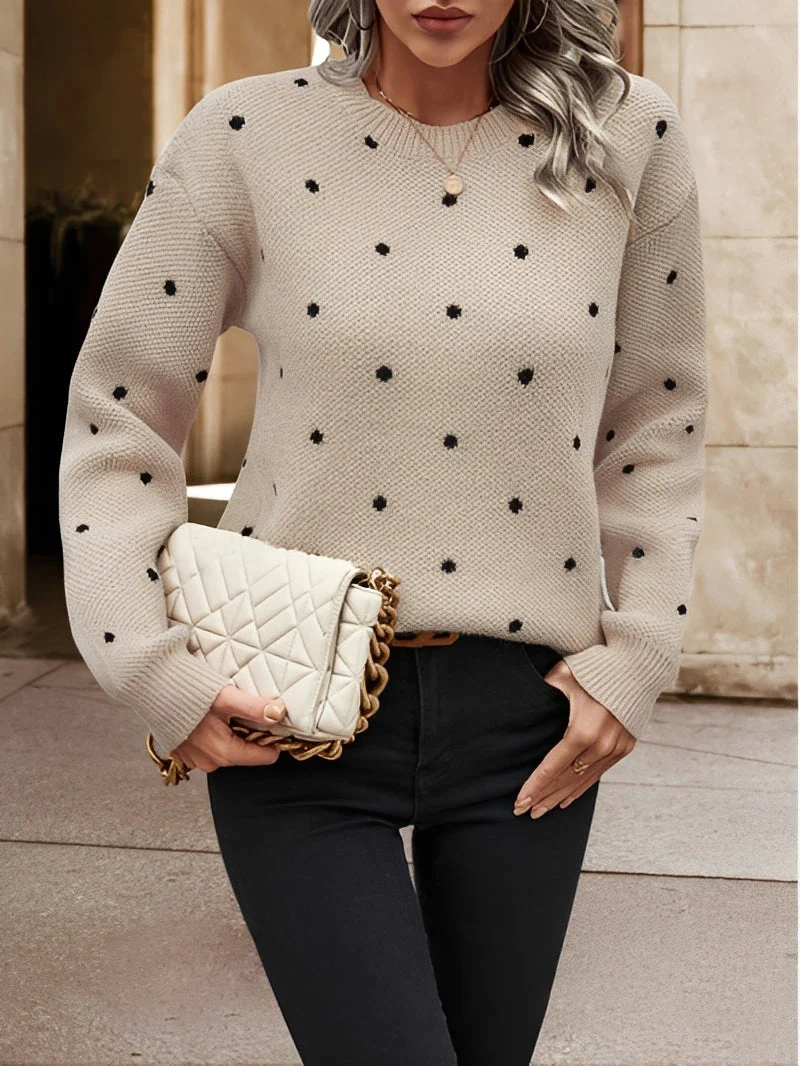 Patrice - Stylowy sweter w kropki dla kobiet - Image 4