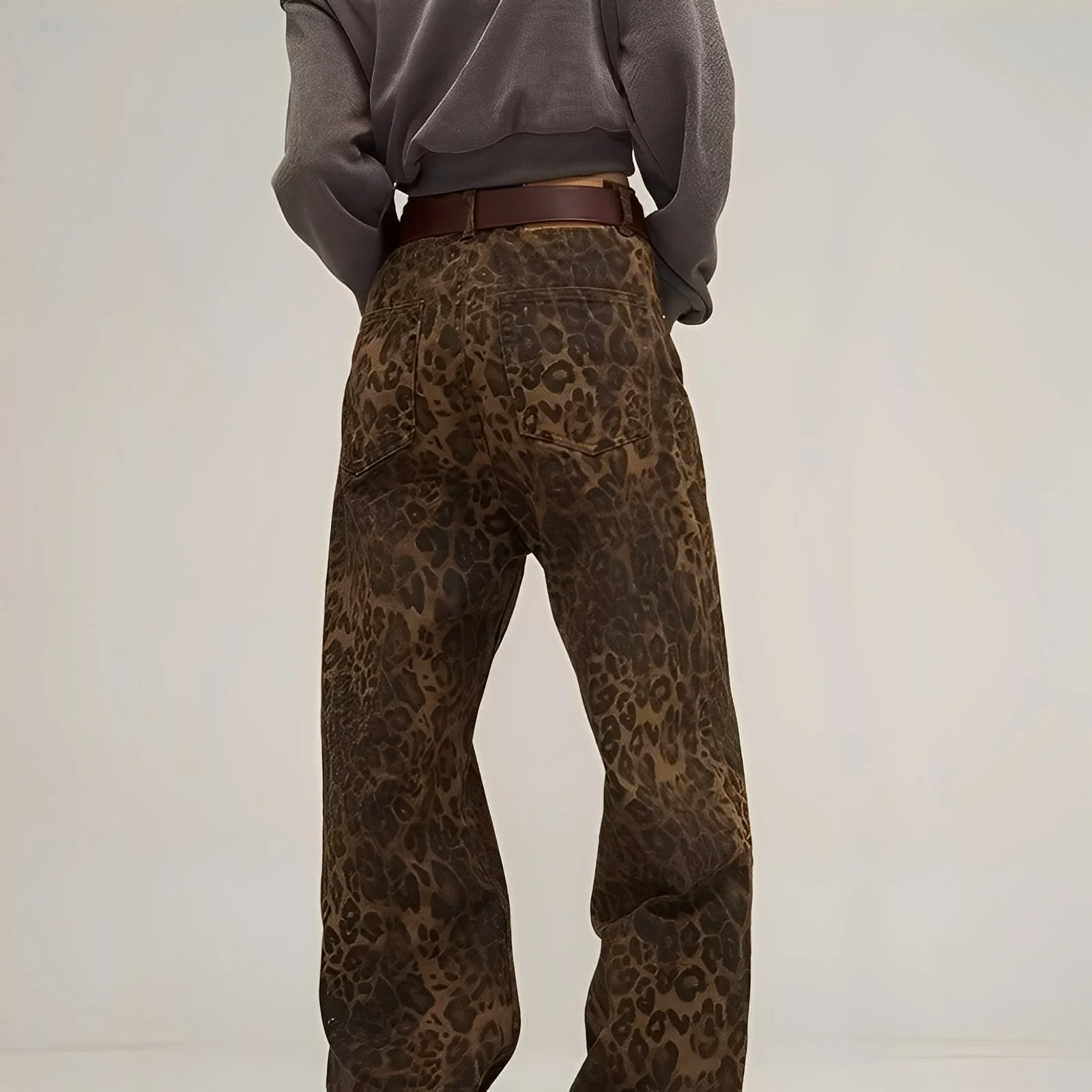 Riley - Stylowe drukowane baggy jeans dla kobiet - Image 2