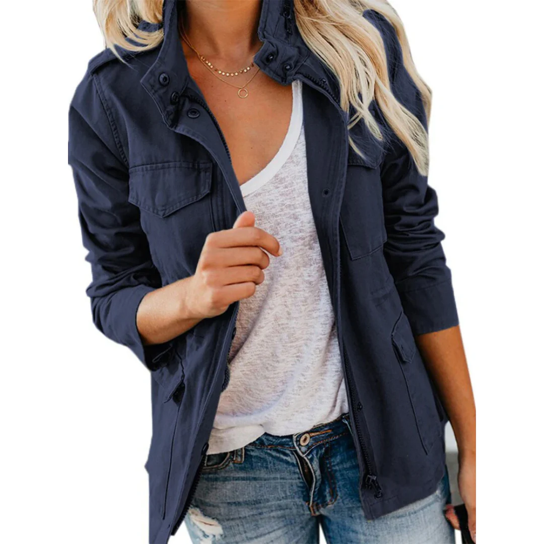 Risa - Minimalistyczny Klasyczny Kardigan – Wytworny Styl - Image 5