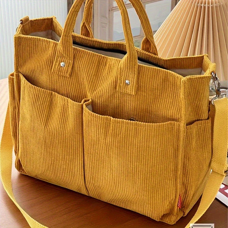 Serafina - Damska Torba Shopper | Duża z Przednimi Kieszeniami - Image 5